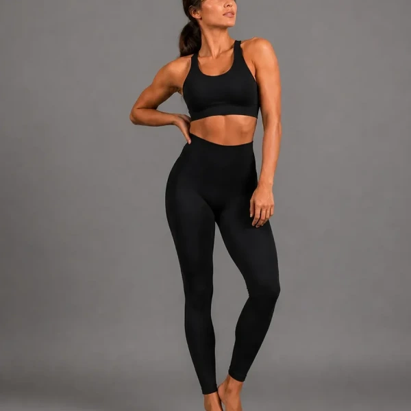 Neovia Sculpting Legging — Black, front view